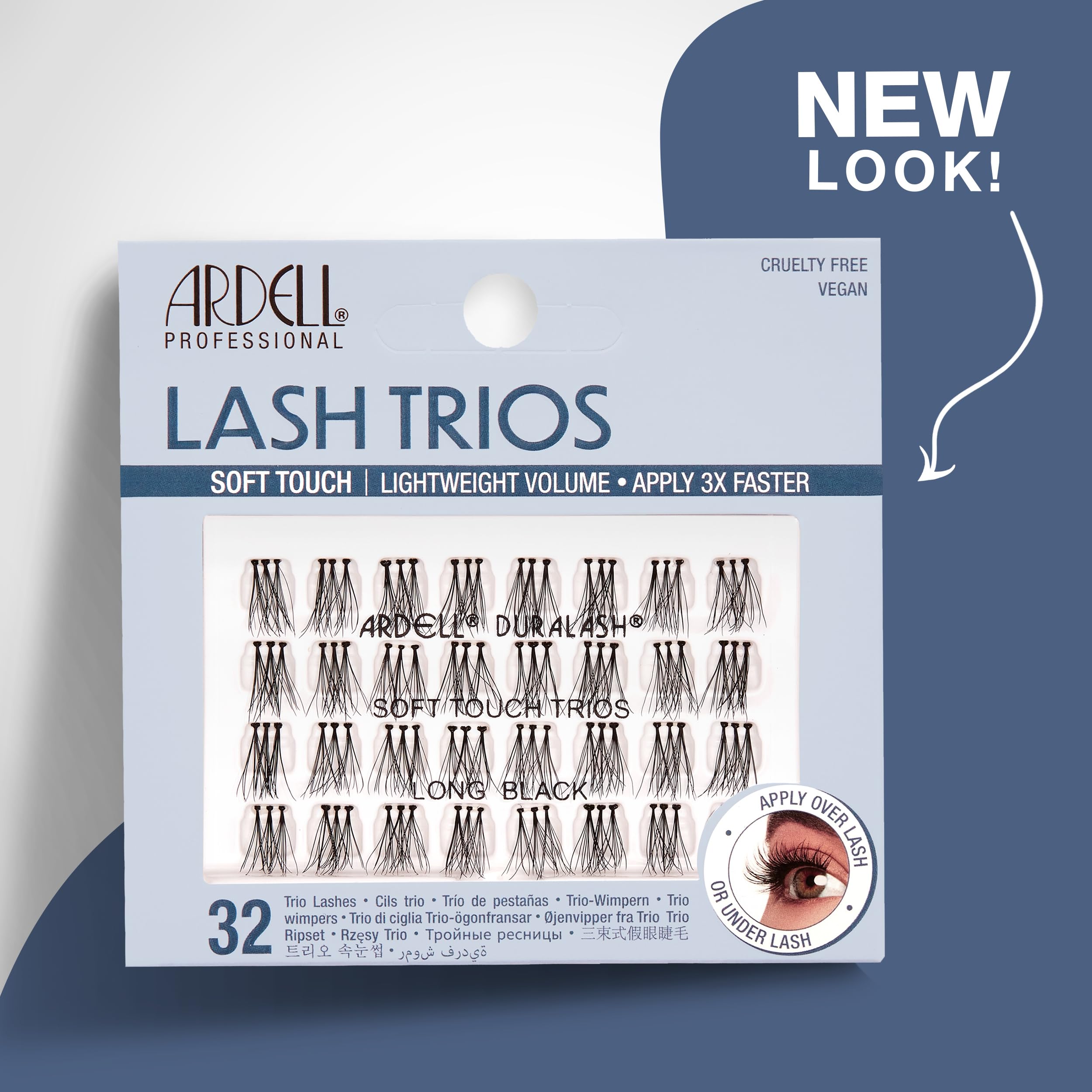 Amazon.com: Ardell Individual Lashes Soft Touch Trios - Human Hair